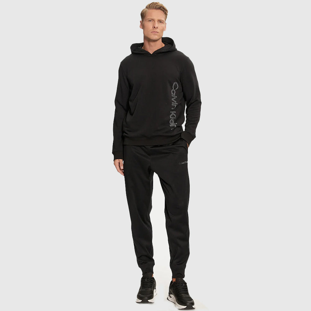 Graphic Sweat Hoodie - Black*