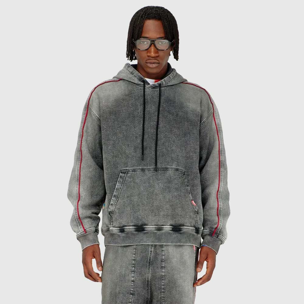 Daliwonga Sweat-Shirt Hoodie - Denim Grey