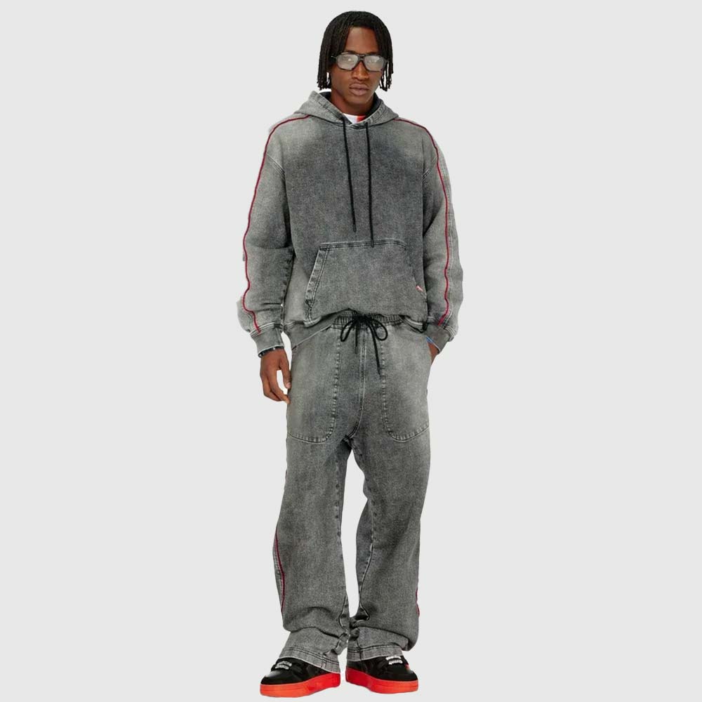Daliwonga Sweat-Shirt Hoodie - Denim Grey
