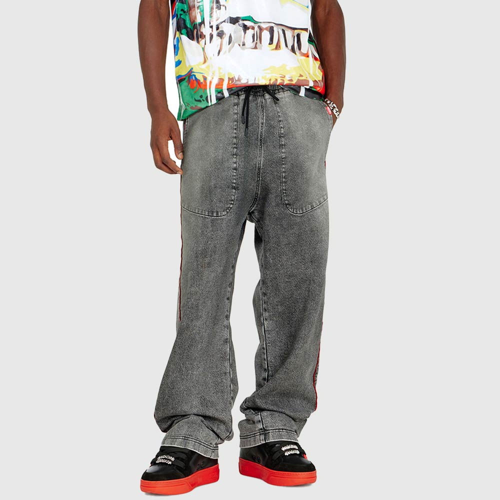 Dw-D-Martians-Ne Relaxed Sweat Denim - Denim Grey