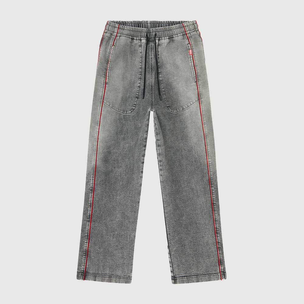 Dw-D-Martians-Ne Relaxed Sweat Denim - Denim Grey