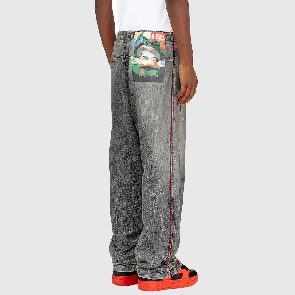 Dw-D-Martians-Ne Relaxed Sweat Denim - Denim Grey