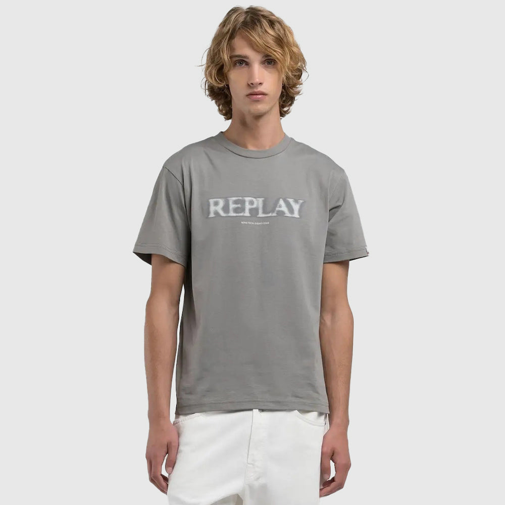 Replay Basic Jersey T-Shirt - Grey |ThirdBaseUrban