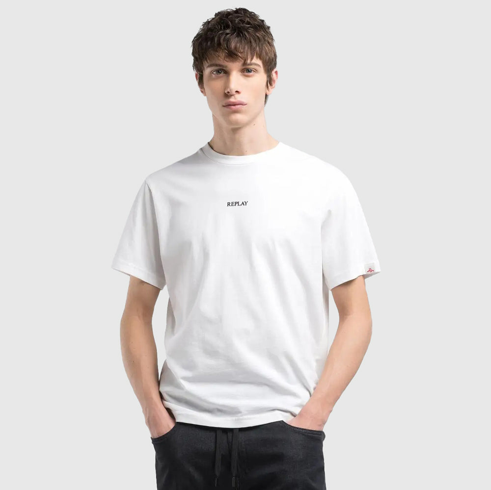 Replay Basic Jersey T-Shirt - White |ThirdBaseUrban