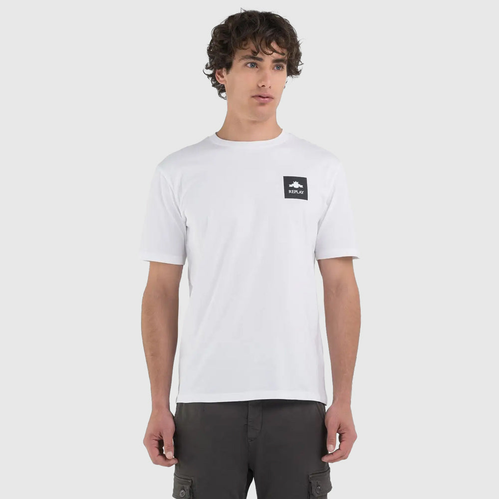 Replay Box Logo T-Shirt - White |ThirdBaseUrban