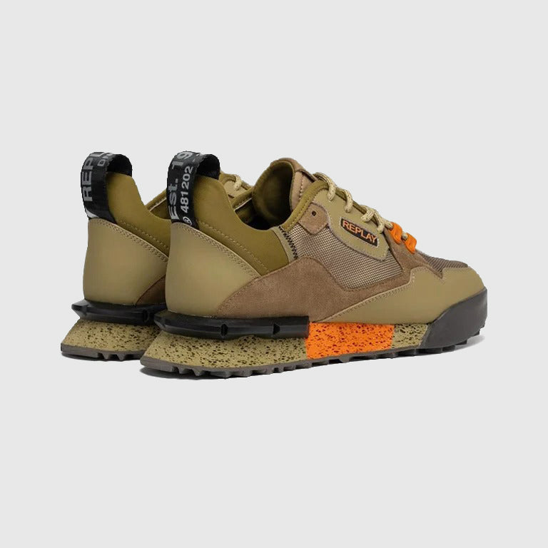 ブレイブ('97米) Replay Field Speed H Sa Sneaker - Khaki |ThirdBaseUrban