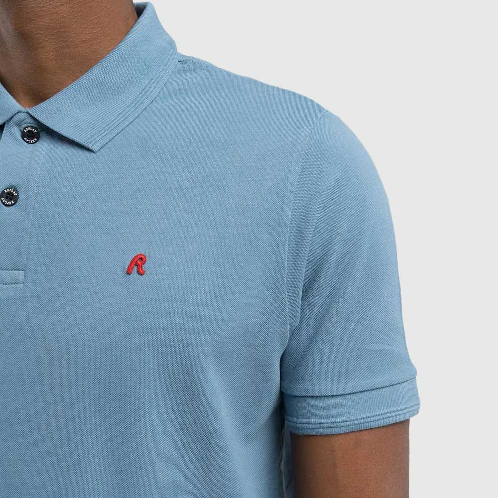 Cotton Piquet Golfer - Blue