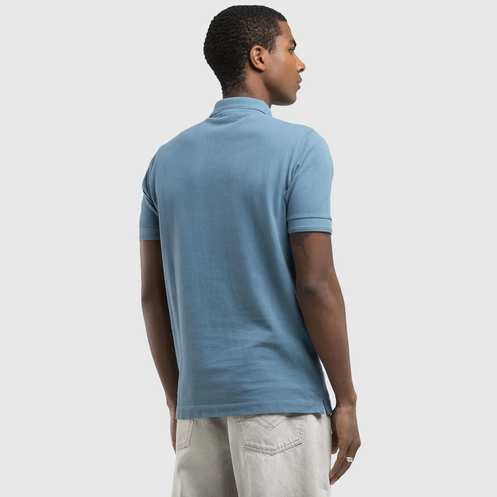 Cotton Piquet Golfer - Blue