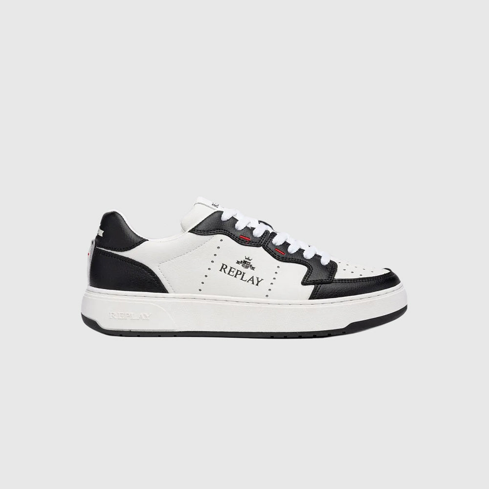 Replay Kai Action Sneaker - Black/ White |ThirdBaseUrban