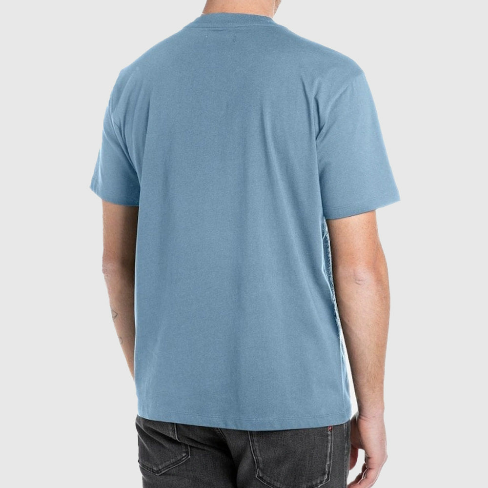 Minimal Logo Font T-Shirt - Light Blue