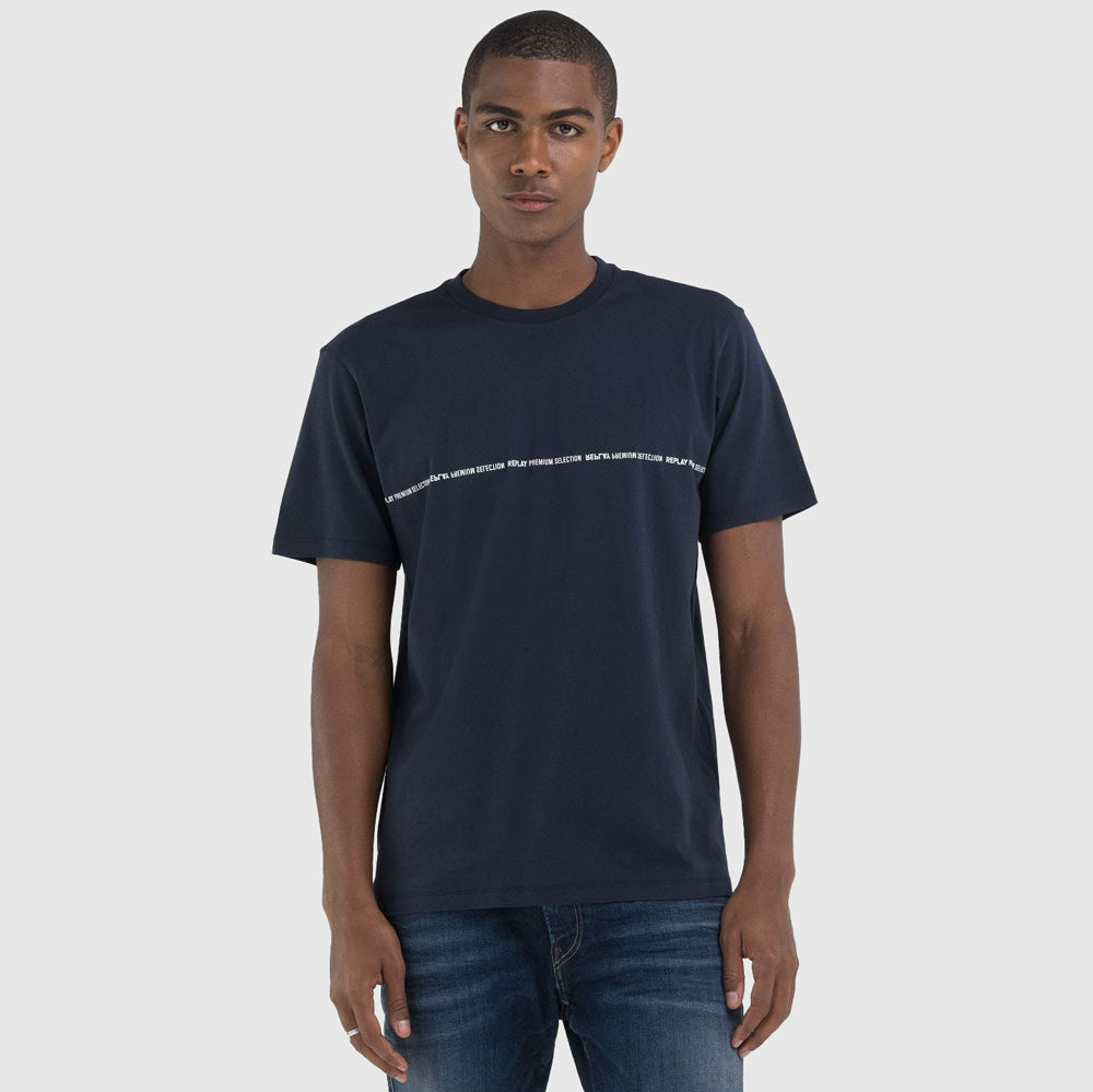 Repeat Logo T-Shirt - Navy