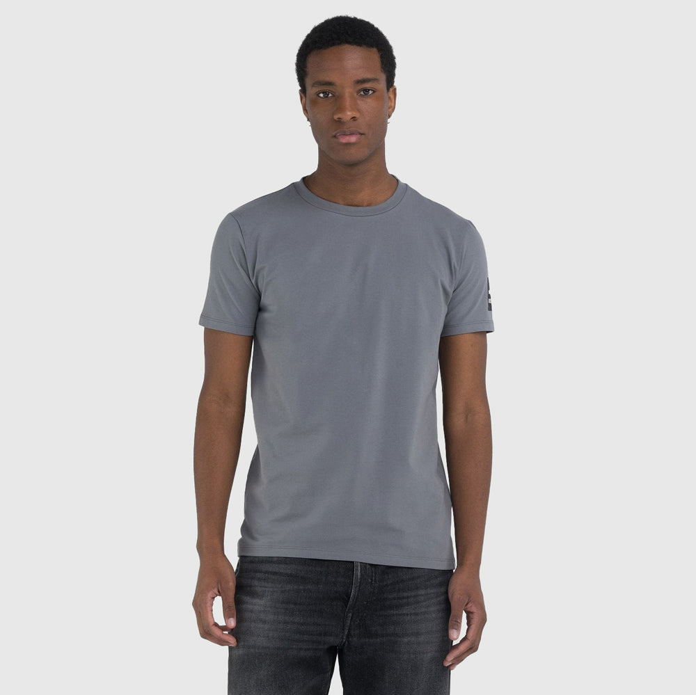 Sleeve Badge T-Shirt - Grey