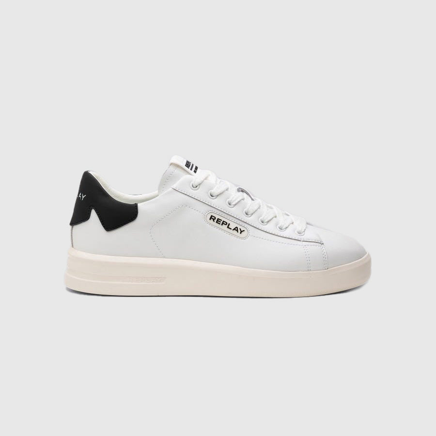 Replay University M Direct Sneaker - White  |ThirdBaseUrban