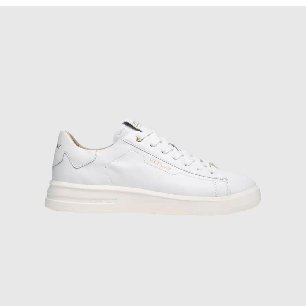 Replay University M Lux Sneaker - White |ThirdBaseUrban