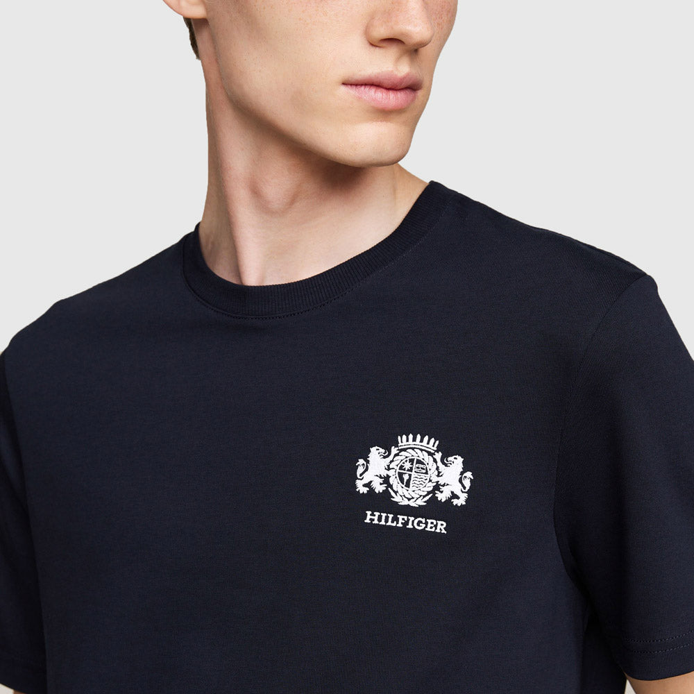 Small Crest T-Shirt - Navy