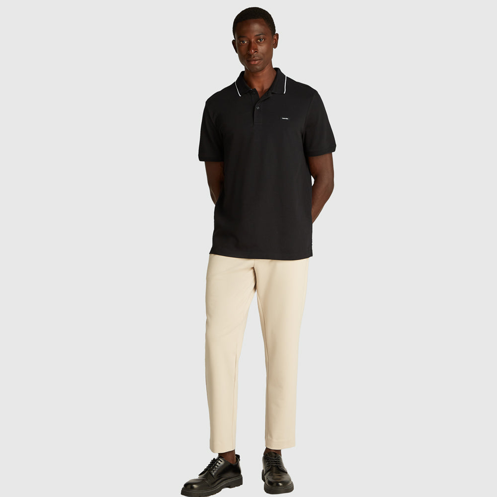 Pique Tipping Golfer - Black