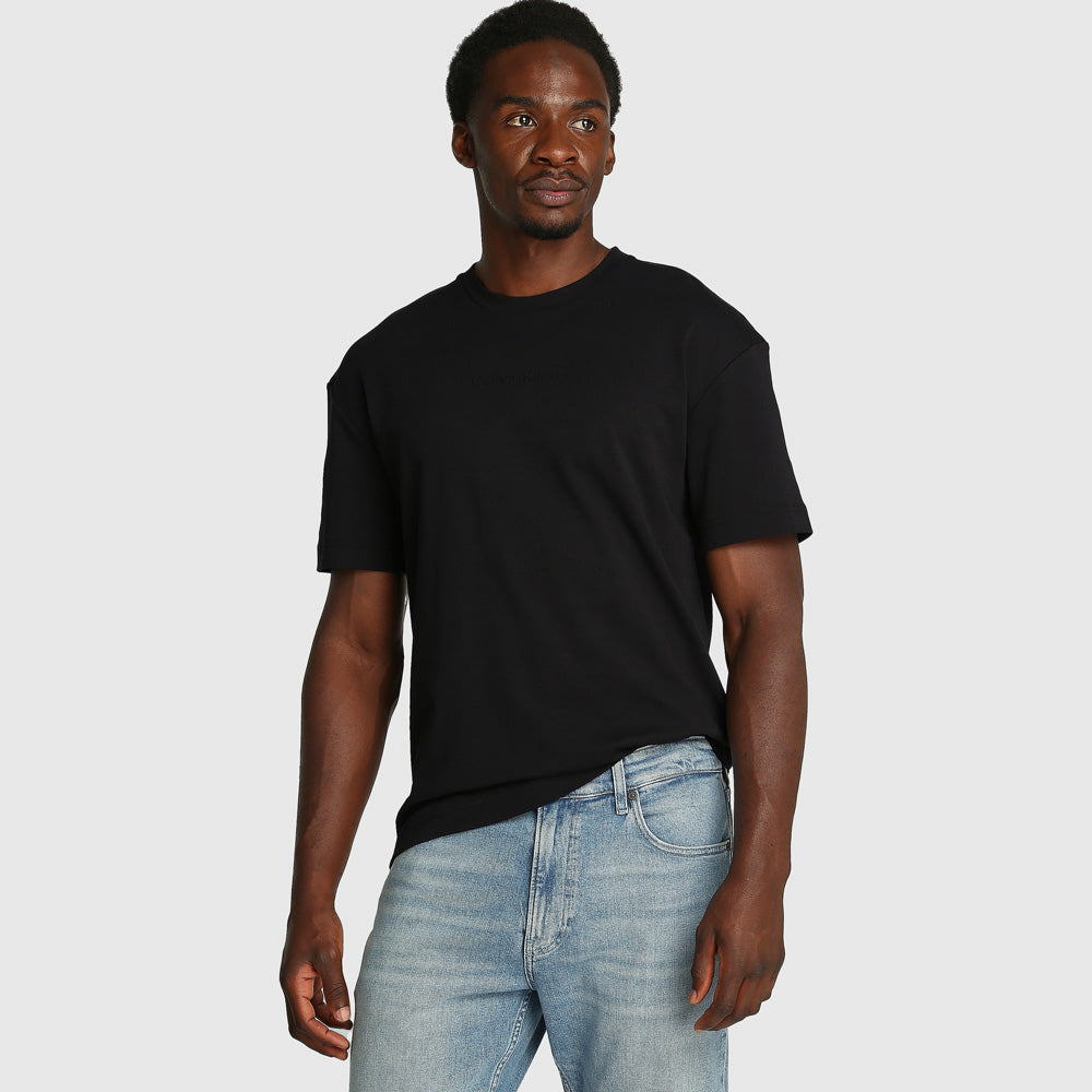 Calvin Klein Tech Interlock T-Shirt - Black |ThirdBaseUrban