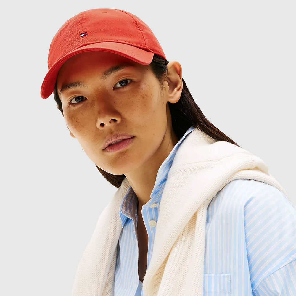 Tommy Hilfiger Accessential Flag Cap - Orange |ThirdBaseUrban