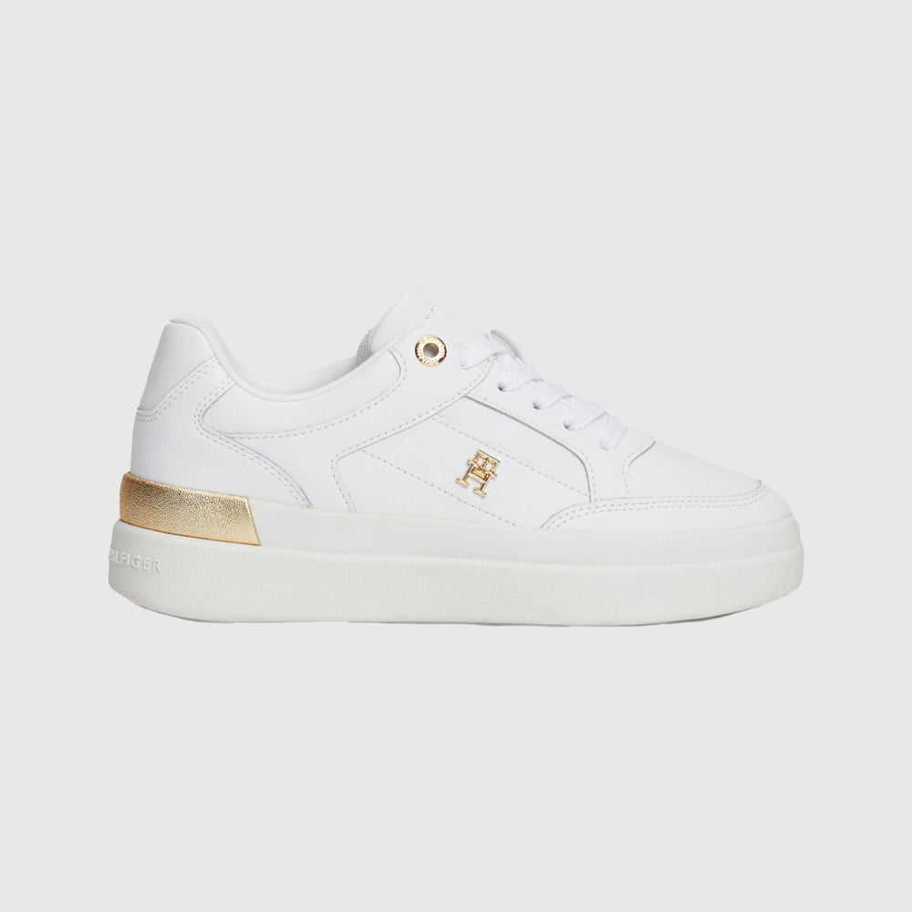 Tommy Hilfiger Feminine Court Sneaker - White |ThirdBaseUrban