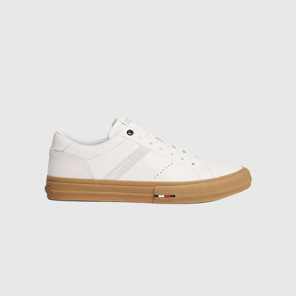 Tommy Hilfiger Hi Vulc Street Sneaker - Ecru |ThirdBaseUrban