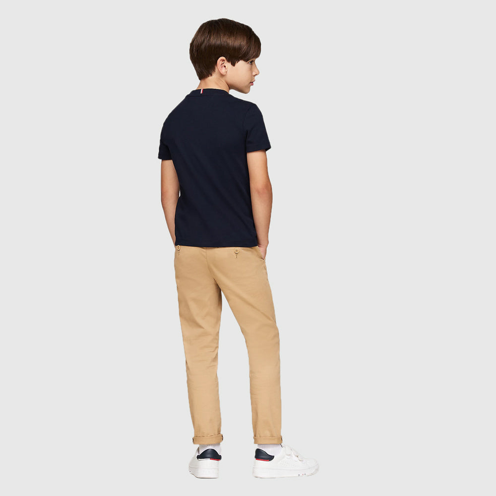 Kids Logo Print T-Shirt - Navy