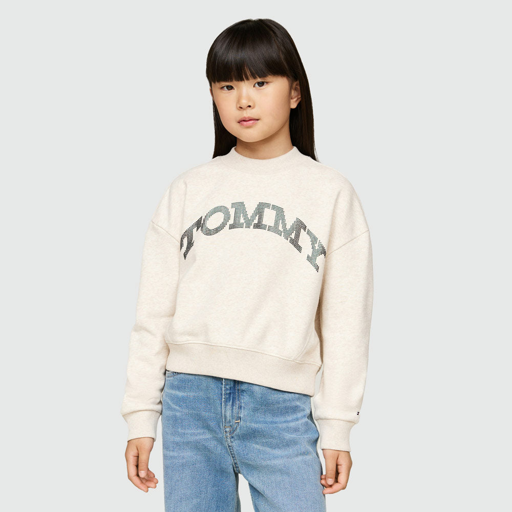 Tommy Hilfiger Kids Tommy Dot Foil Sweatshirt - Cream |ThirdBaseUrban