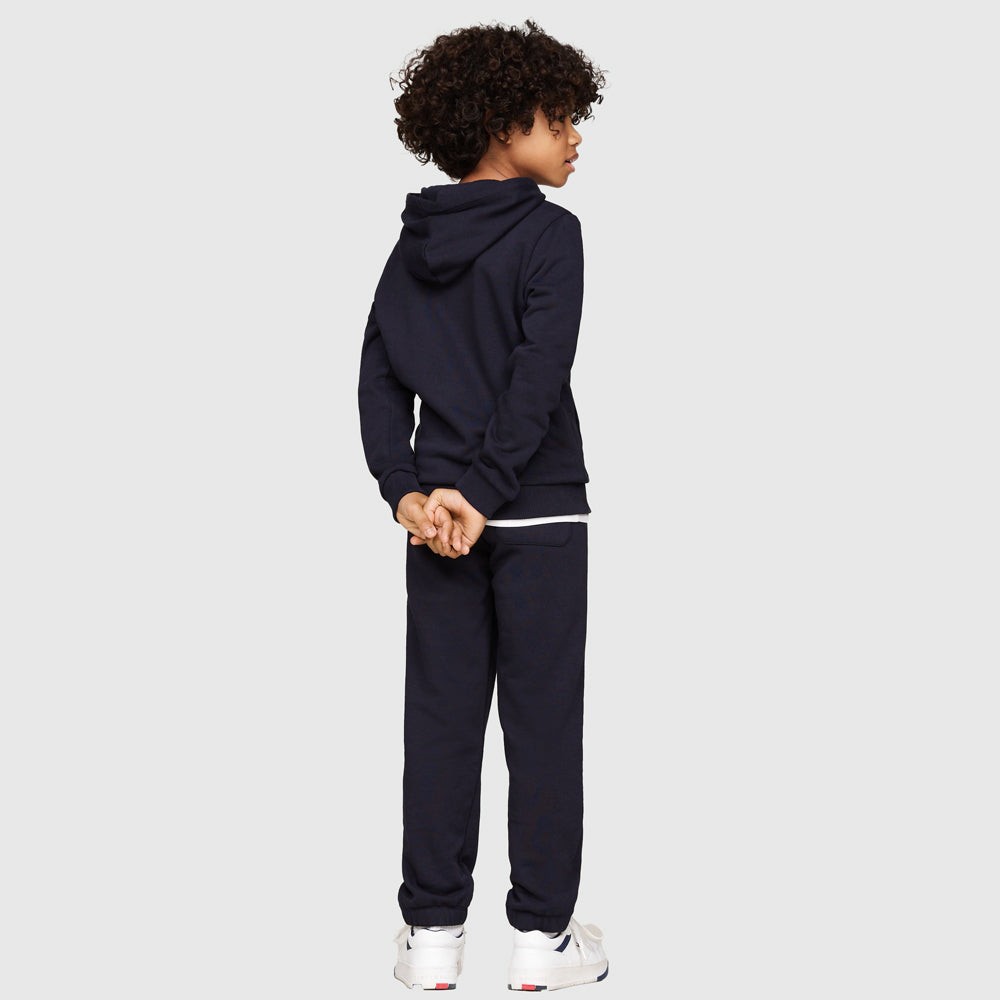 Kids Print Hoodie - Navy