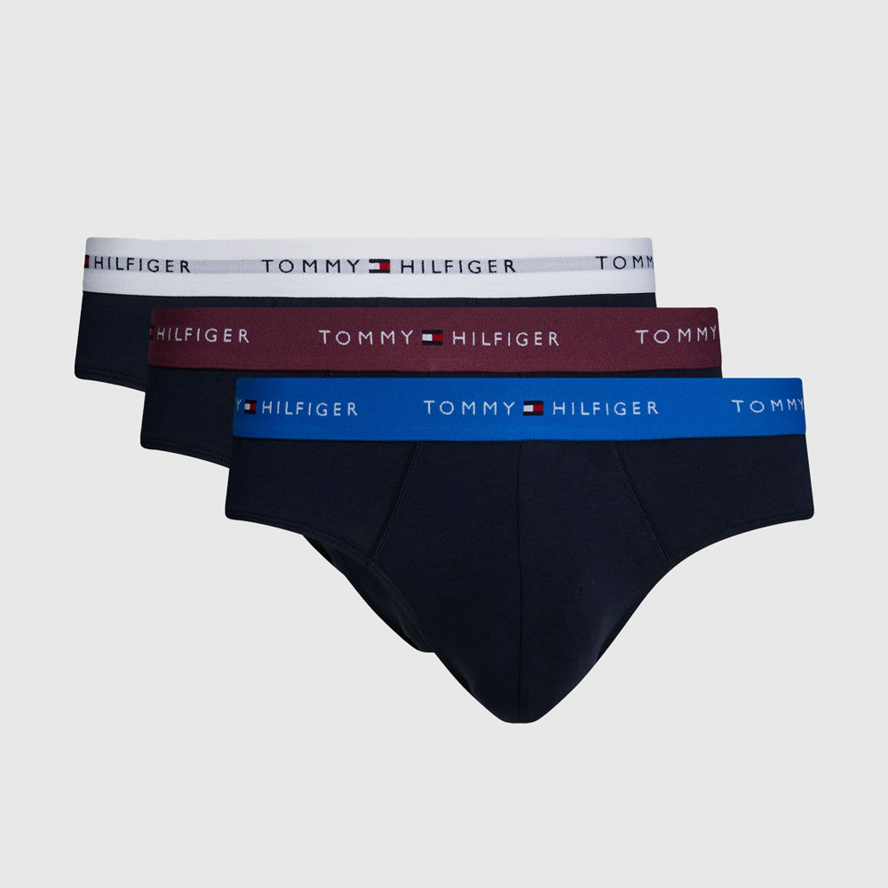 Tommy Hilfiger 3 Pack Briefs - Navy Multi |ThirdBaseUrban