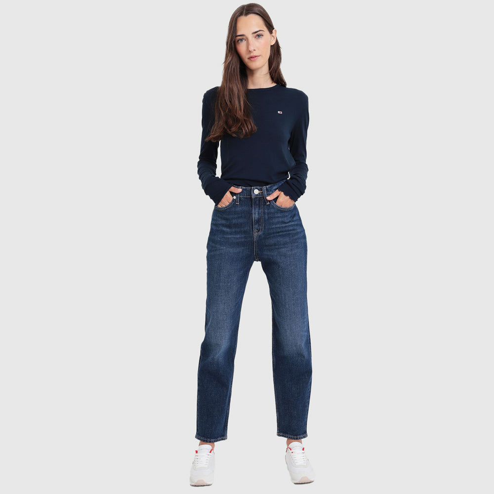 Izzie High Ankle Jeans - Denim Dark