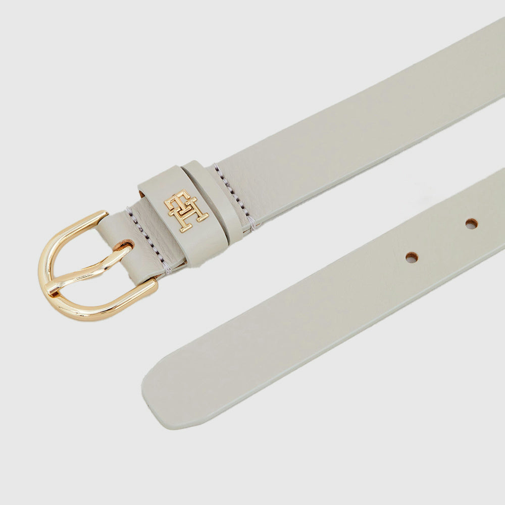 Essential Effortless Leather Belt - Cream