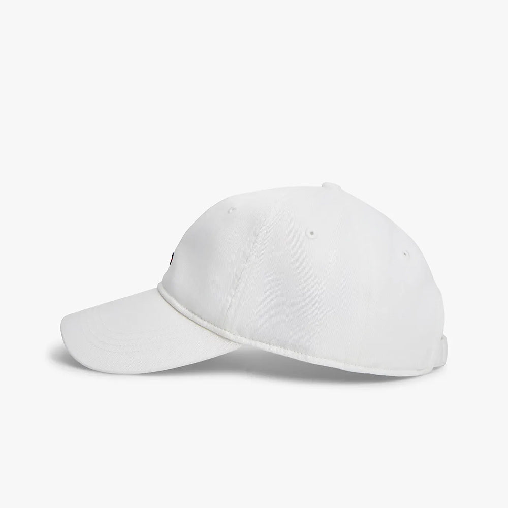 Hilfiger Flag Embroidery Baseball Cap - White