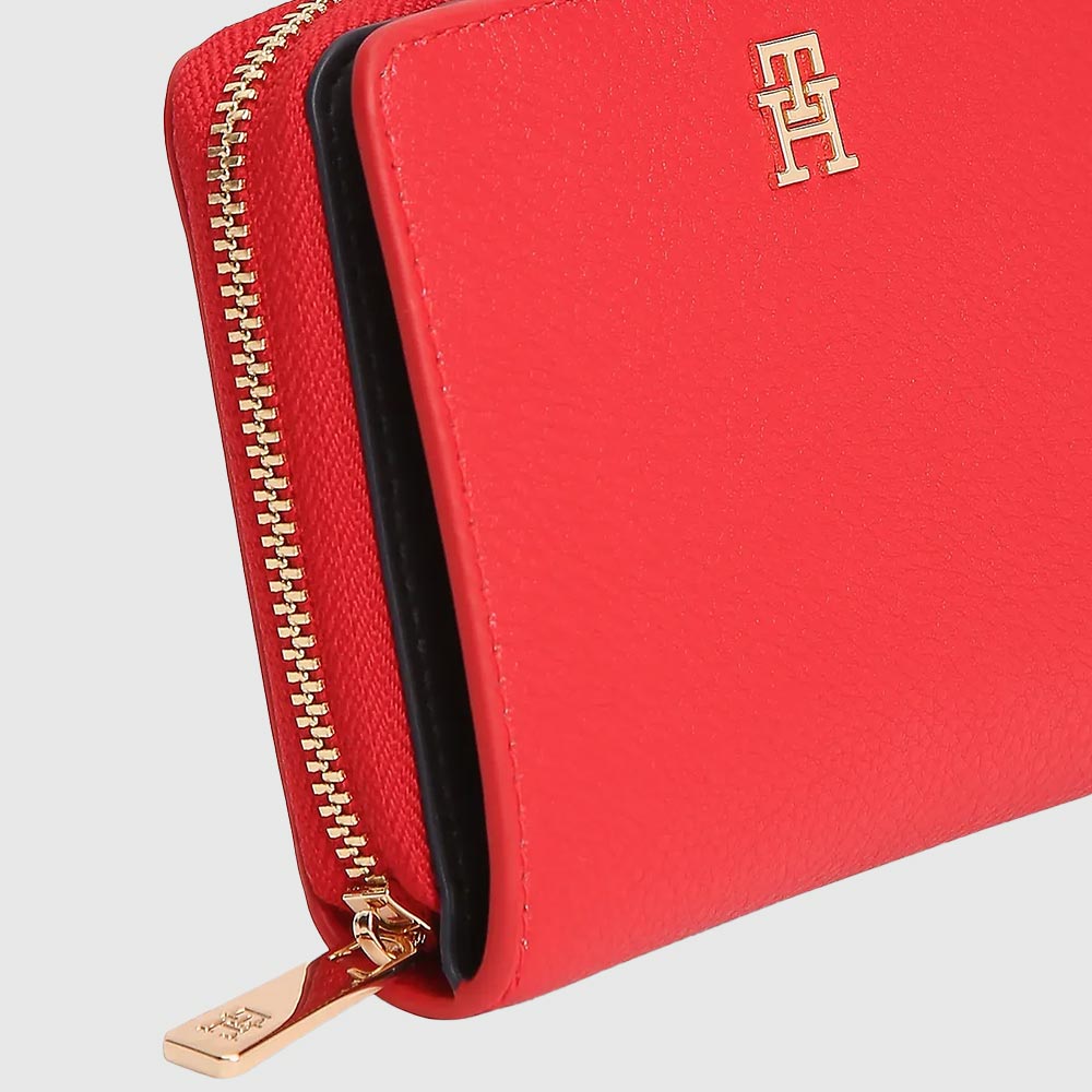 Hilfiger Icon Zip-Around Flap Wallet - Red