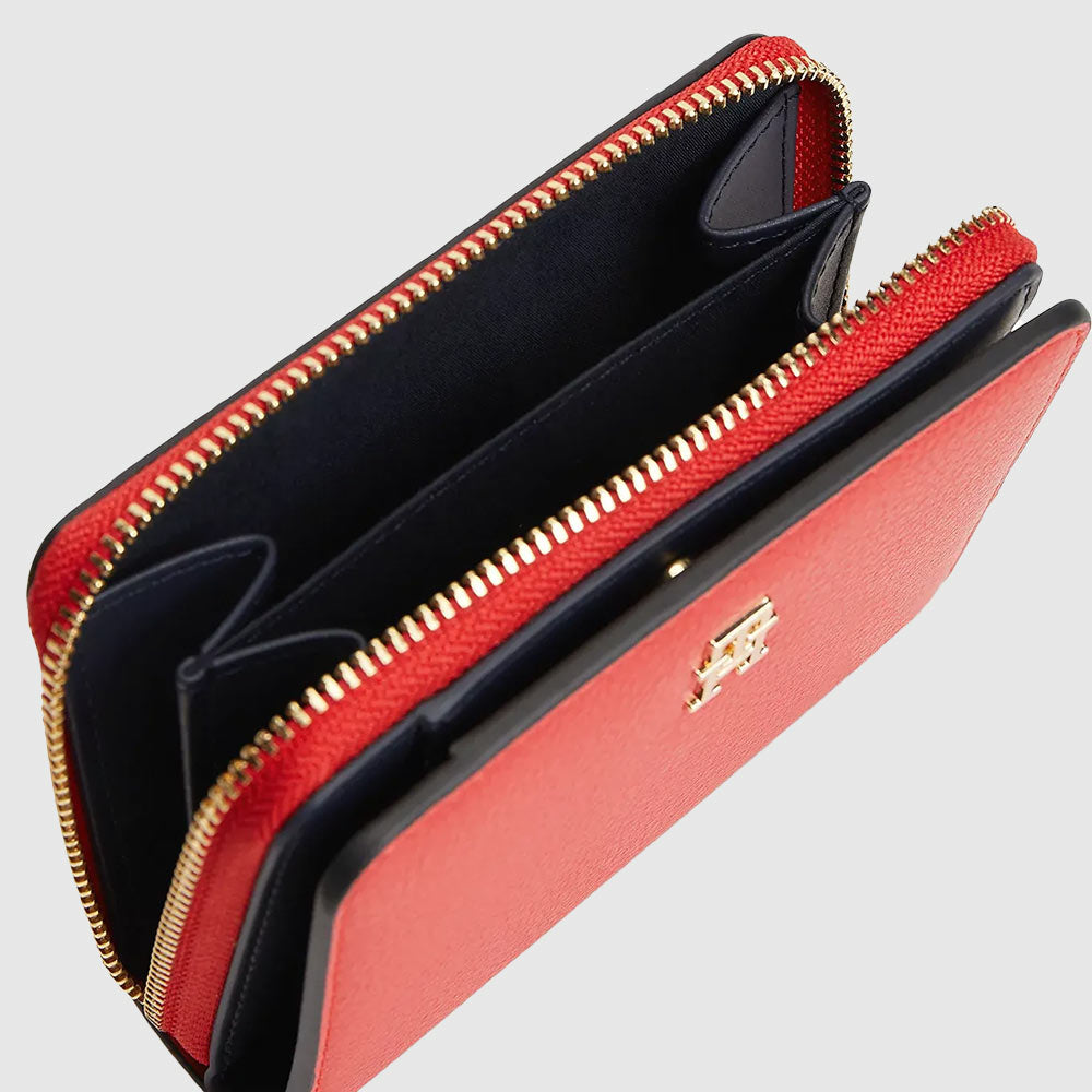 Hilfiger Icon Zip-Around Flap Wallet - Red