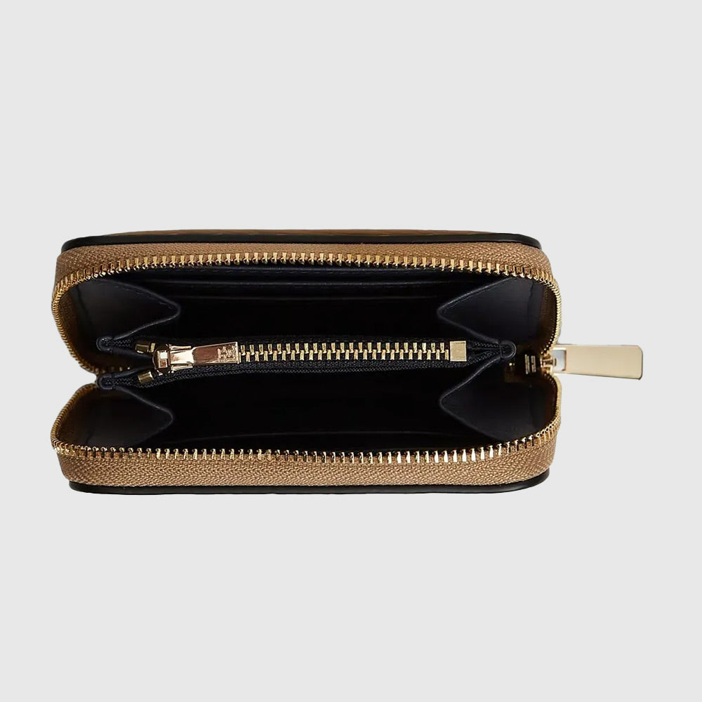 Textured Beige Wallet - Safari Canvas