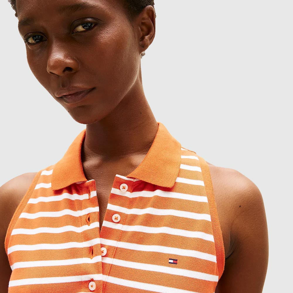 1985 Midi Golfer Dress - Orange
