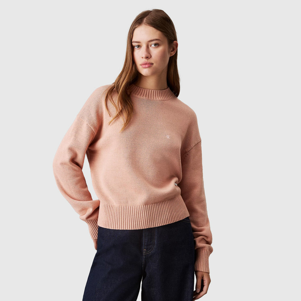 Calvin Klein Monogram Sweater - Blush |ThirdBaseUrban