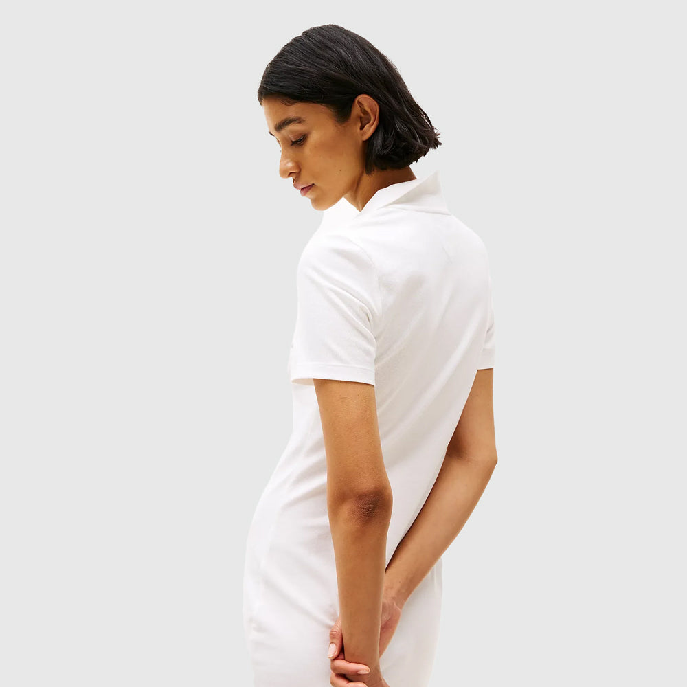 1985 Slim Pique Golfer Dress - Ecru