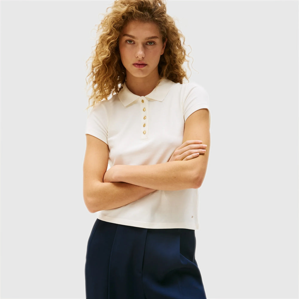 1985 Slim Pique Golfer - Ivory