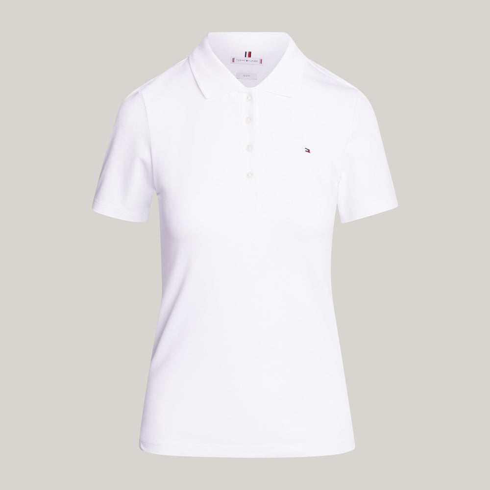 1985 Slim Pique Golfer - White