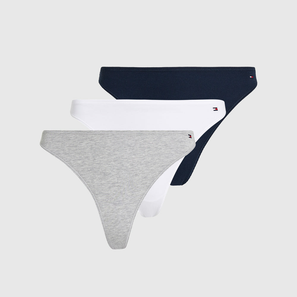 Tommy Hilfiger 3 Pack Dipped Thong - Multi |ThirdBaseUrban