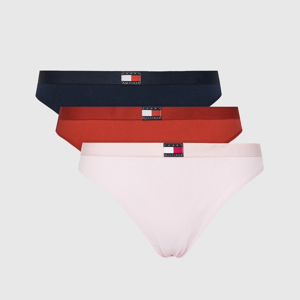 Tommy Hilfiger 3 Pack Thong - Multi |ThirdBaseUrban