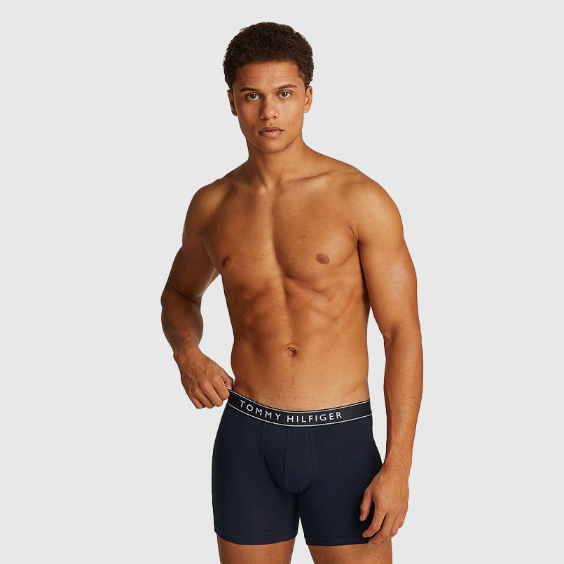 3 Pack Boxer Trunks - Navy
