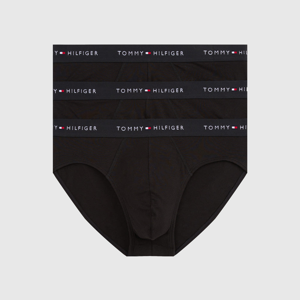 Tommy Hilfiger 3 Pack Brief - Black |ThirdBaseUrban