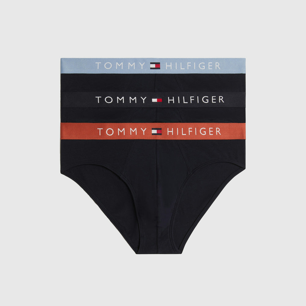 Tommy Hilfiger 3 Pack Brief - Navy Multi |ThirdBaseUrban