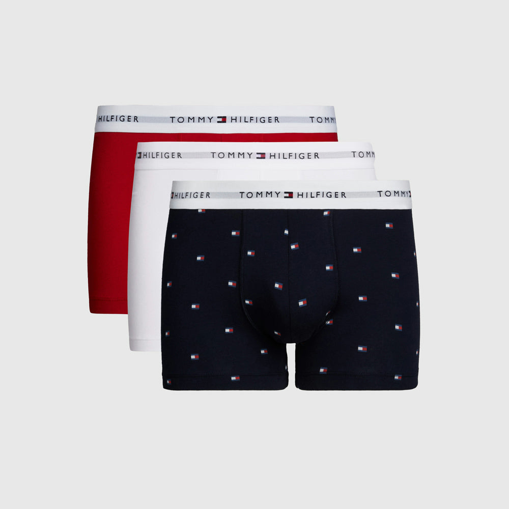 Tommy Hilfiger 3 Pack Print Trunks - Multi |ThirdBaseUrban