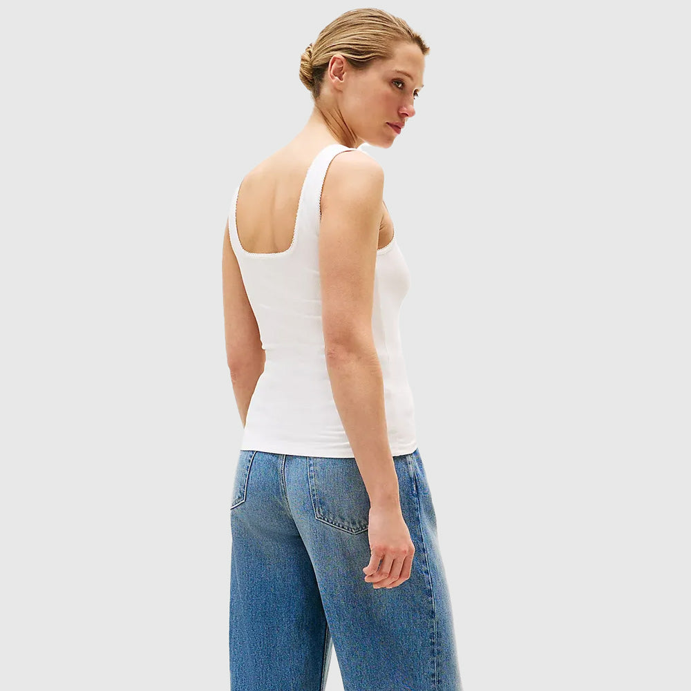 Slim Rib Tank - Ecru