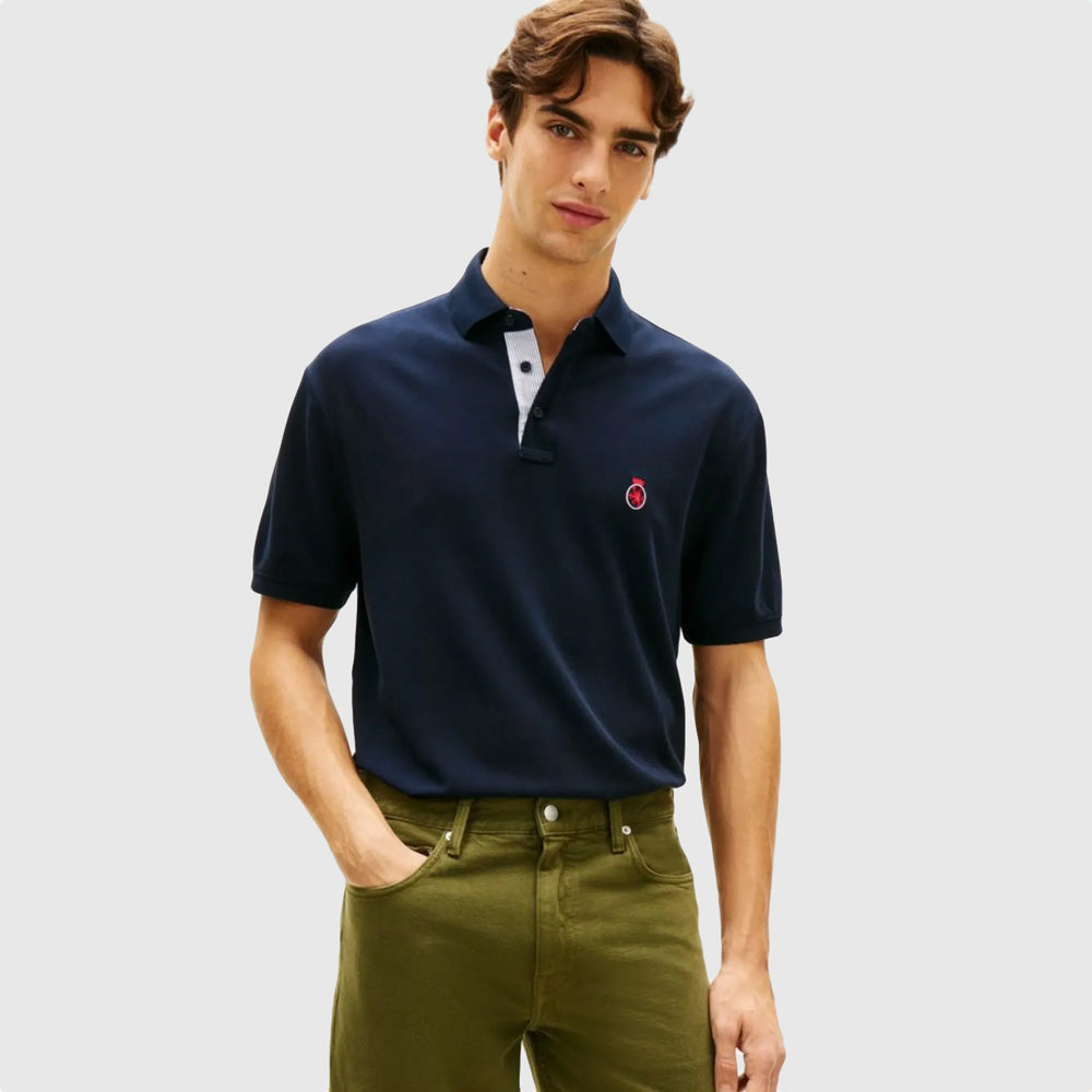 Tommy Hilfiger Archive Crest Golfer - Navy |ThirdBaseUrban