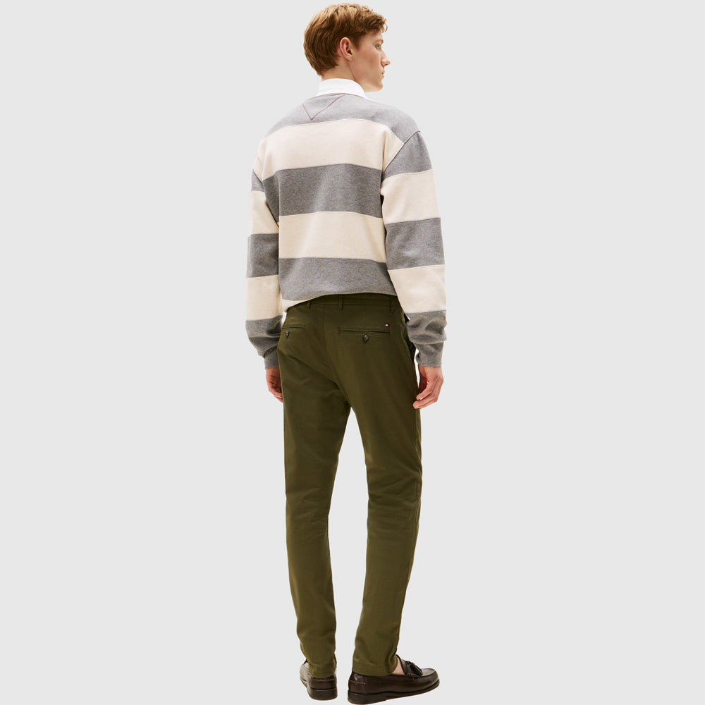 Printed Bleecker Chino - Olive