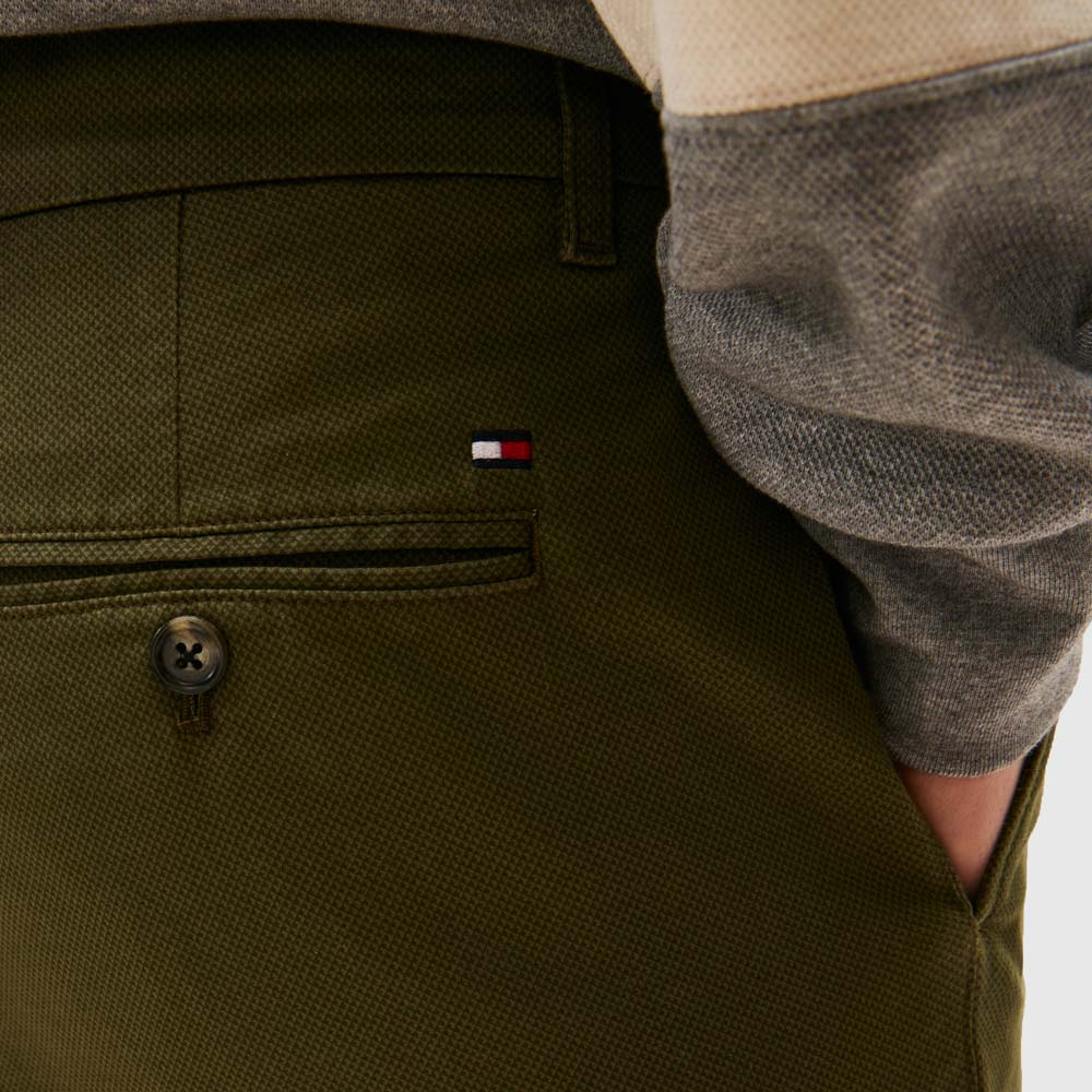 Printed Bleecker Chino - Olive