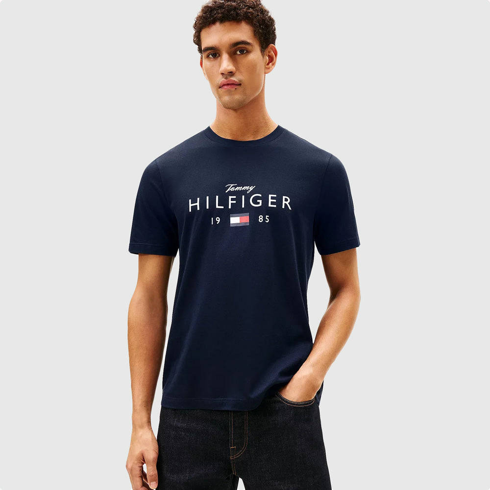 Tommy Hilfiger Love Big Hilfiger T-Shirt - Navy |ThirdBaseUrban